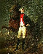 Markis Marie Joseph La Fayette Markis Marie Joseph La Fayette var en nu 31-arig krigsveteran och redan legendarisk hjalte fran Amerikanska frihetskriget oil painting on canvas